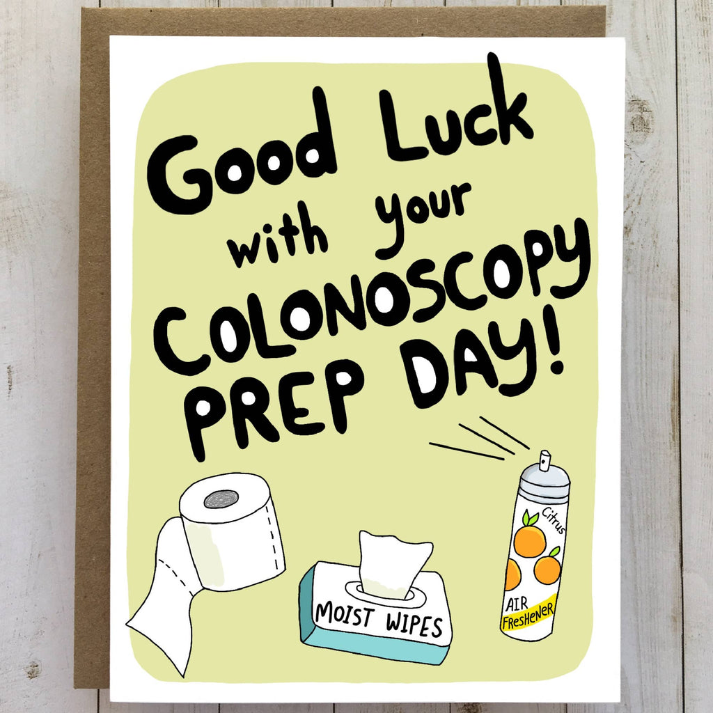 Colonoscopy Card, Funny Get Well Card