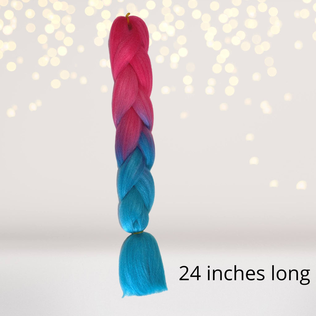 Colorful Synthetic Braiding Hair for Unicorns and Princesses